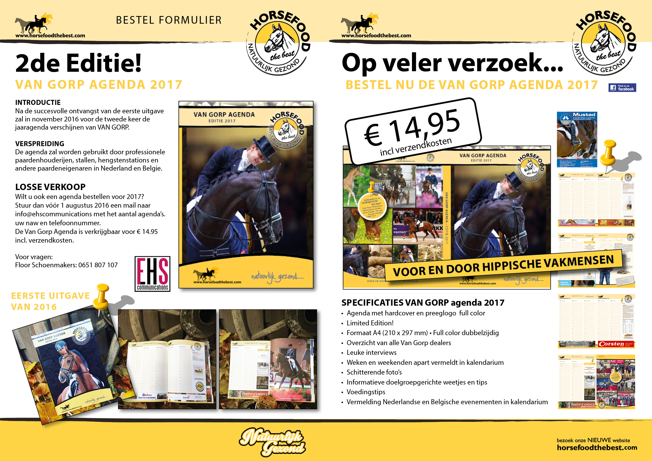 Messing scheerapparaat duidelijk 2e editie Hippische Van Gorp agenda! - Horsefood the Best